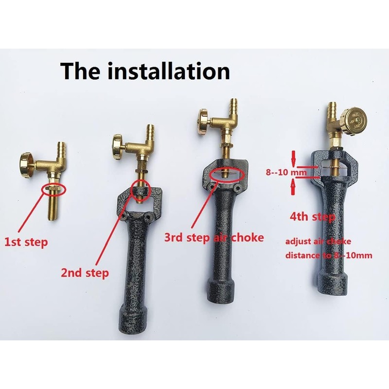LSMIITTH Propane Forge Burner with Regulator, Knife Making Gas Forge