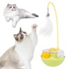 Auktransceler Interactive Cat Toy, Fluorescent Yellow, 3-in-1 Self-Employment with Feather