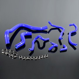 G-PLUS Silicone Heater Radiator Hose Pipe Kit Clamps Compatible With 1997-2001 Honda Accord SIR/-T CF4/CL1,Blue