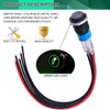 Twidec/16MM Raised Speaker Horn Momentary Push Button Switch 5/8" Mounting
