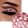 Pack of 1440 Glitter Stones Pink, 2.7-2.8 mm Sparkling High-Quality