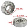4 Pack of 608ZZ Double Shield Seal Deep Groove Ball