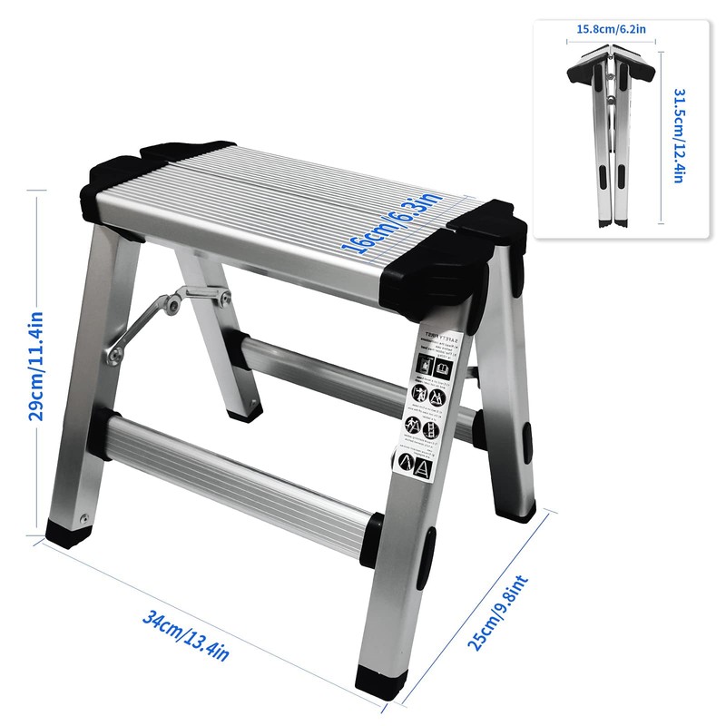 Folding Step Stool Small Foldable Step Stool One Step Ladder