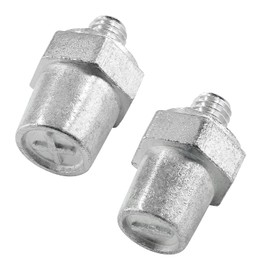 Biaungdo Two Pairs Zinc Alloy Battery Side Terminal Charging Posts Fit 8mm Positive (+) or Negative (-) Battery Cable terminals