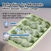 TAODICO Ice Cube Tray for Freezer with Lid Bin, 1.35"