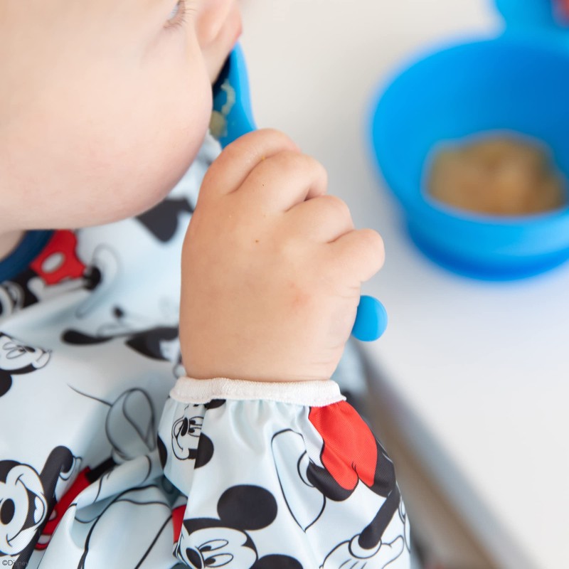 Bumkins Sleeved Bib Classic Mickey, Multi-Color