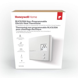 Honeywell Home RLV3150A1012/E Digital Line Volt Thermostat, Baseboard Non-Programmable