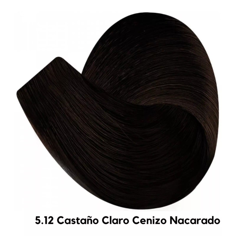 Color Tech Tinte 5.12 Castaño Claro Cenizo Nacarado Tubo 90g
