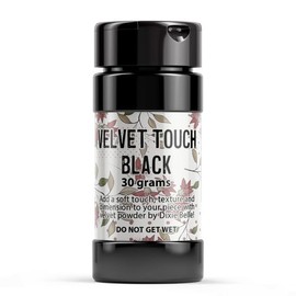 Dixie Belle Velvet Touch Powder - Black 30g - Add Soft Texture + Dimension - DIY Furniture, Crafting, Projects