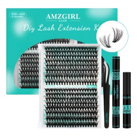 Kit De Extensiones De Pestañas Diy Naturales Amzgirl Lash