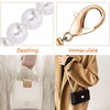 HAOBIN Pack of 2 Pearl Handle Chain Bag Chain Pearl