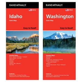 Rand McNally State Maps: Idaho and Washington (2 Maps)