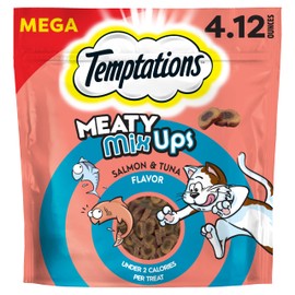 Temptations Meaty MixUps Cat Treats with Salmon & Tuna, 4.12 oz. Pouch