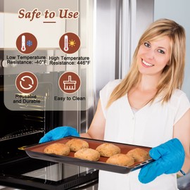 6PCS Silicone Dehydrator Sheets with Edge, Anglecai 12.2 x 10.2 Inch Silicone Dehydrator Mats Compatible with Cosori CP267-FD, Nonstick Dehydrator Trays Liner for Fruits Meat Vegetables(Brown)