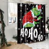 Ohok Bathroom Shower Curtain 180 x 180 cm, Waterproof Christmas