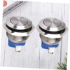 Healeved Stainless Steel Momentary Push Button 16mm Metal Self Reset