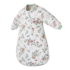 Baby Cotton Sleep Sack 2.5 TOG Removable Sleeves Winter Toddlers Sleeping Bag for Girl Boys (Bunny, L)