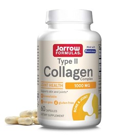 Jarrow Formulas Colageno Tipo2 1000mg 60 Cáp - Colágeno Hidrolizado Tipo 2 - Piel - Huesos - Cartílagos - Hecho en USA