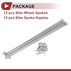 X AUTOHAUX 12 Set 14G Bicycle Spokes 183mm Bike Wheel
