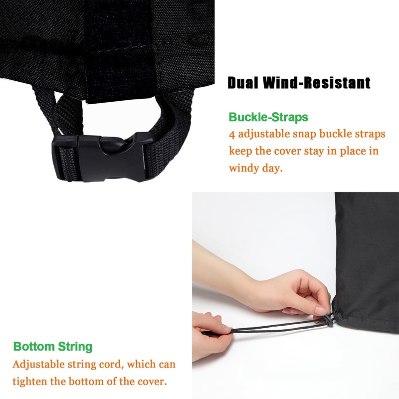 WOMACO Cover for Large Big Green Egg Waterproof Ceramic Grill
