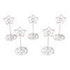 20PCS Desk Memo Clips Table Number Holder Star Shape Metal