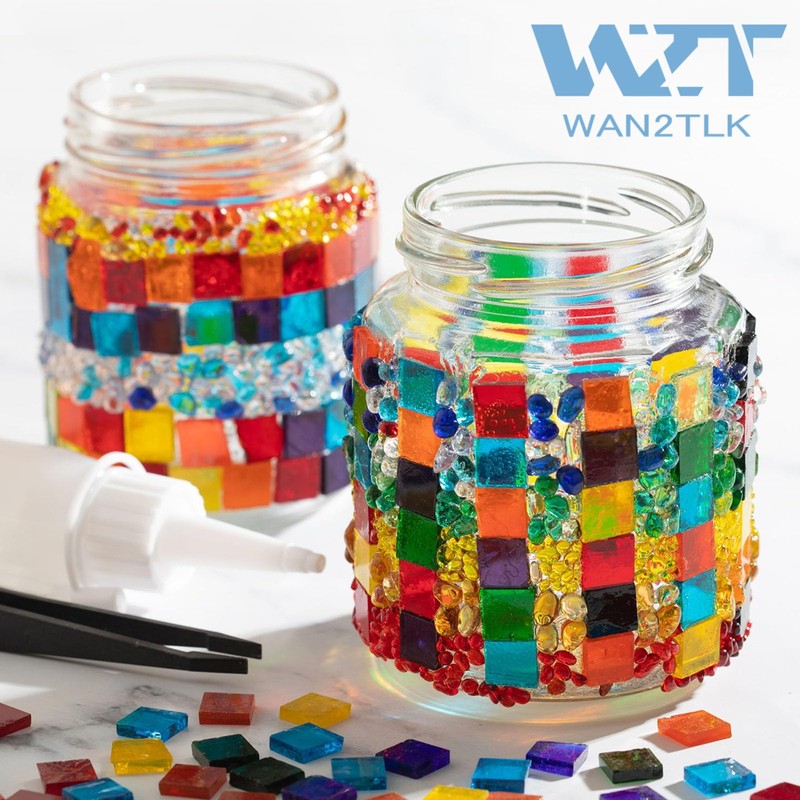 WAN2TLK Mosaic Glue 200ml - Non-Toxic & Water Resistant, Clear