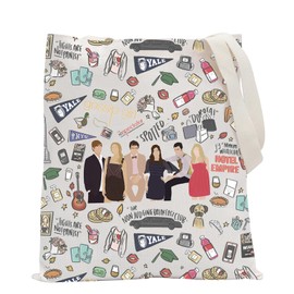 POFULL TV Inspired Gift Gossip Characters Cosmetic Bag For Friend Gift (Gos-sip tote Bag)