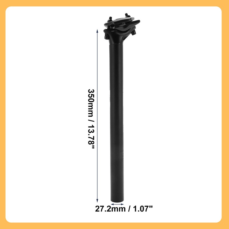 BULLSPANN Seat Post 27.2 Bicycle Saddle Post 27.2x350mm Bicycle Seatpost