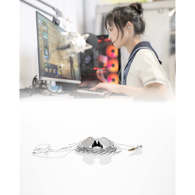 Suigetsuame MoonDrop Orchid - LAN Earphone HIFI Earphone In-Ear Replaceable