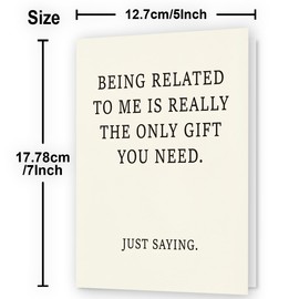 Funny Birthday Card, Birthday Card for Brother, Birthday Card for Sister, Sister Birthday Card, Brother Birthday Card, Birthday Card for Cousin or Niece