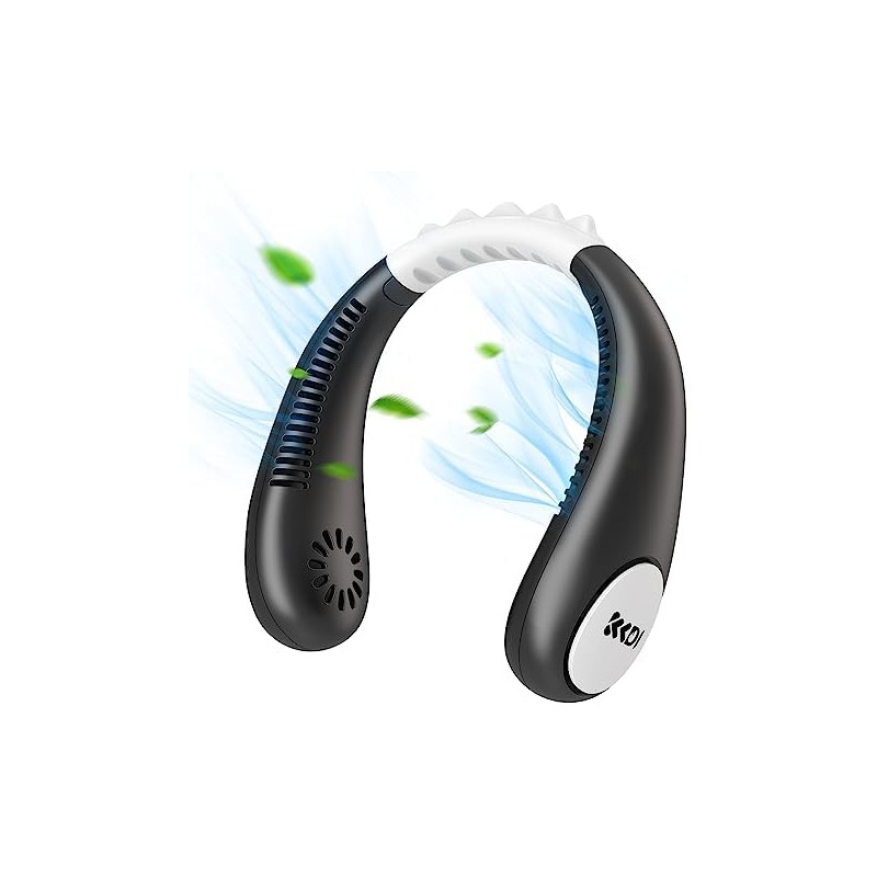 Ventilador de cuello para niños Kkdi E10 USB 2600mAh 4