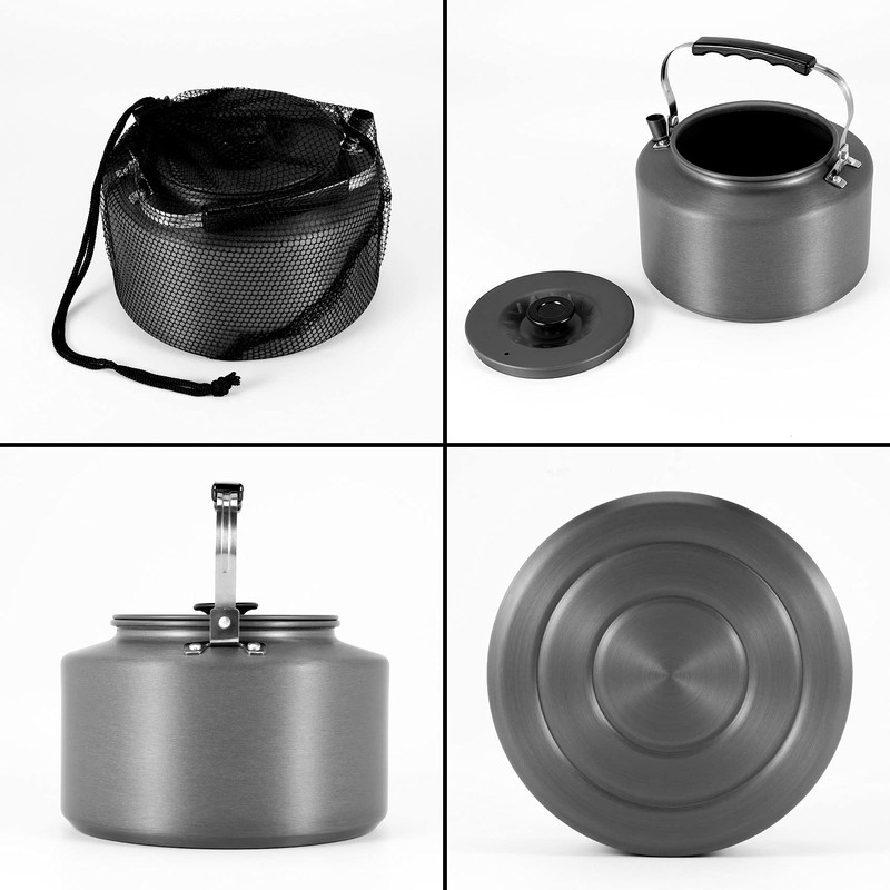 ZDSFSD Camping Kettle 2.0L Open Campfire Coffee Tea Pot Fast