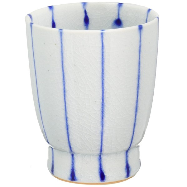 Saikai Pottery Hasamiyaki Tea Cup Nukuru Tokusa Blue 10227 8.8 fl oz (225 ml)