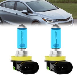 LECCIBUB Fog Light Bulbs Fit For Chevy Cruze 2011-2019, H11 Fog Lights Halogen Bulb, 6000K White Light, Plug and Play, Pack of 2