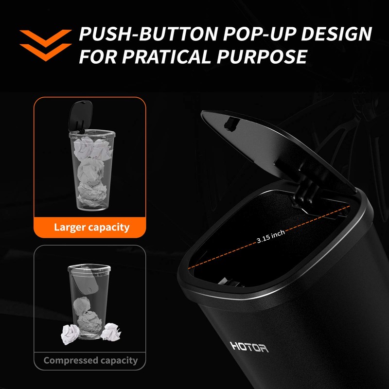 HOTOR Car Trash Can, Car Trash Cup with 30 Additional