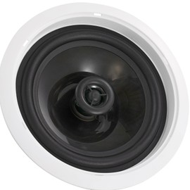 Happybuy Single 150-Watts 6.5 Inch Ceiling & in-Wall Speaker, 8Ω Impedance, 89dB Sensitivity - Ideal for Home Kitchen, Living Room, Bedroom, or Covered Outdoor Porches