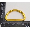 Wuuycoky 1.5" Inner Diameter Golden D Rings Buckles D-ring Non-welded