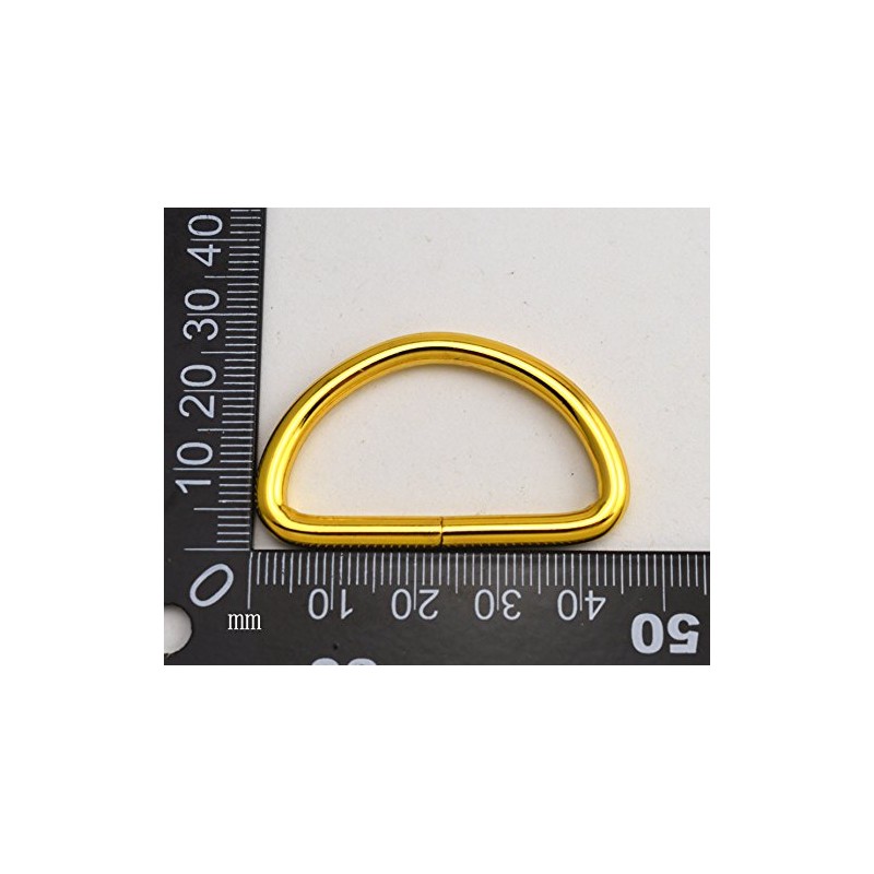 Wuuycoky 1.5" Inner Diameter Golden D Rings Buckles D-ring Non-welded