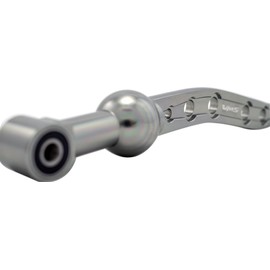 VMS Racing Dual Bend SHORT THROW SHIFTER in GUNMETAL Gray Grey Dark Silver CNC Aluminum Metal Compatible with Honda Civic CX LX DX EX Si CRX CTR iTR VTEC V-TEC LS GS GSR Coupe Hatchback HB JDM 88-00