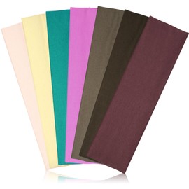 Headbands for Women Non Slip - 7PCS Fashion Sports Hair Bands for Women's Hair, Soft Cotton Cloth Stretchy Headbands for Women for Workout Yoga Running