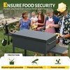 HECASA Black Outdoor 36” Griddle Grill Hard Cover Lid with