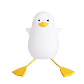 LED Night Light Cute Exquisite Touch Control USB Charging Night Light with Mobile Phone Holder Duck Night Lamp