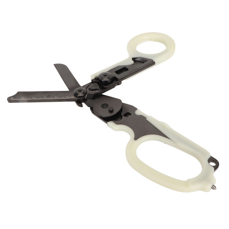 Emergency Response Shears with Glass Breaker Stainless Steel Plastic Luminous