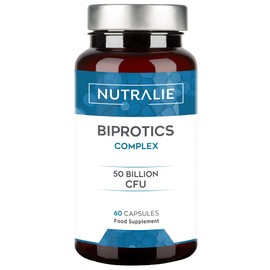 Biprotics 50 Billion CFU's Guaranteed per Dose | 10 Effective and Natural strains for Defenses and Intestinal Flora | 60 Gastroresistant Capsules for a Better Absorption Nutralie