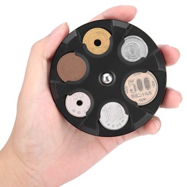 JOYTUTUS Mobile Coin Holder, 29 Pieces, Round Popular, Coin Holder, Money Coin Case, Convenient Goods, Stress Relief, Coin Case, Storage, Coin Case, Coin Catcher, Web Money, Wallet, Sorting, Coin Holder, Collection, Stylish, Killing Time Goods, Black