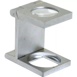 FindingKing 10X Magnifier Glass Magnifying Folding Loupe Handsfree Coins Stamps Jewelers