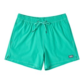 SAXX Underwear Co. Men's Oh Buoy 2N1 Volley 5", Peacock, Medium