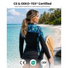 Owntop Women Wetsuit Top, 2mm Thermal High Stretch Neoprene