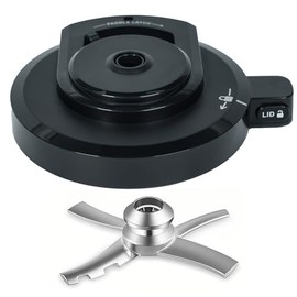 Outer Bowl Lid with Paddle for Ninja NC501 NC500 Deluxe Ice Cream Maker, Reusable BPA-Free Replacement Lid, Creami Accessories, Dishwasher Safe