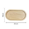 Handgefertigtes Buchen-Serviertablett mit Freundschafts-Gravur, 13 x 25 cm, Natur, Geschenkidee